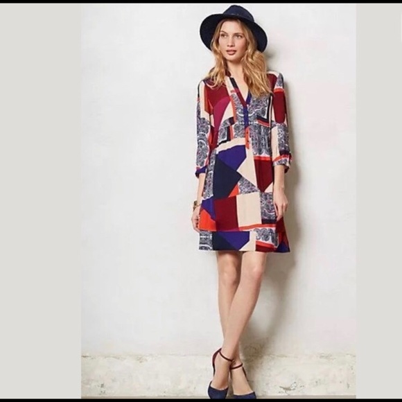 patchwork tunic dress